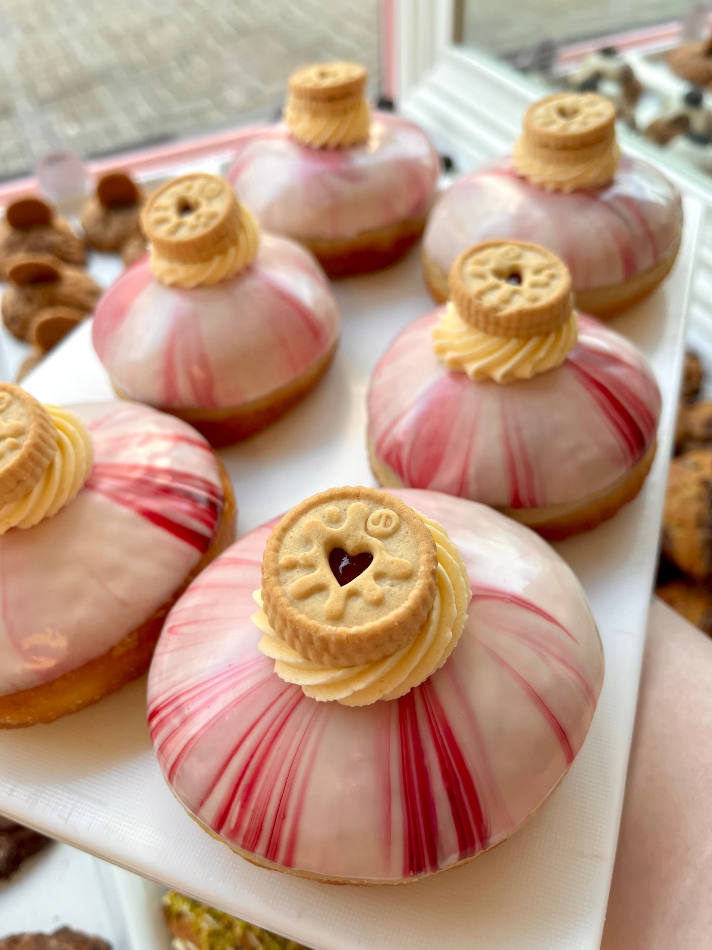 Raspberry Buttercream Donuts