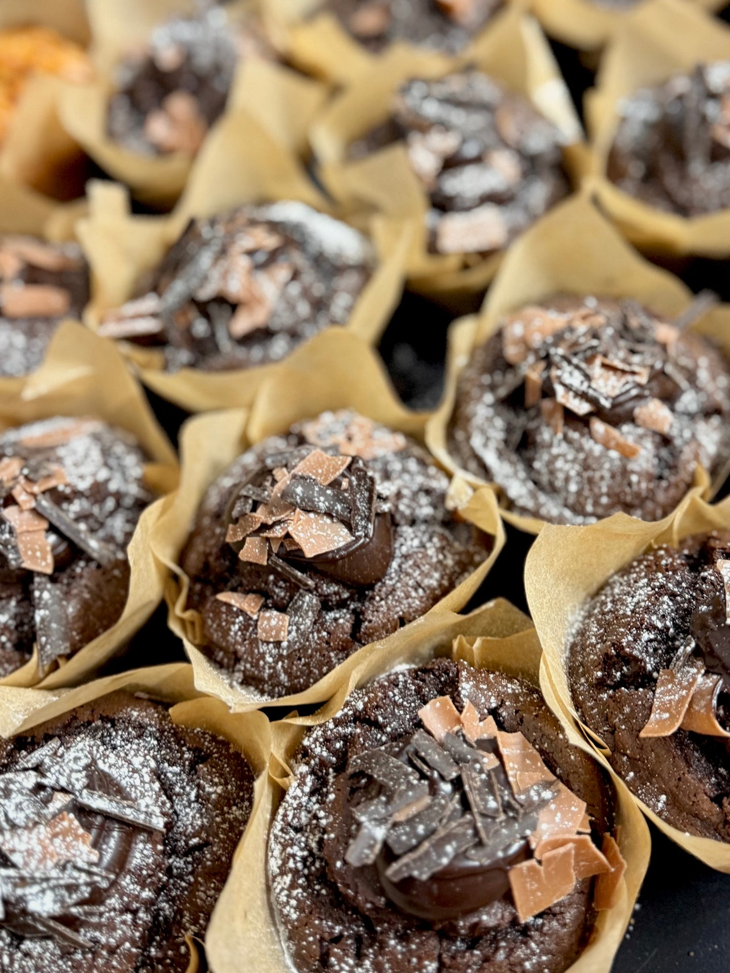 Double Chocolate Orange Filled Muffins