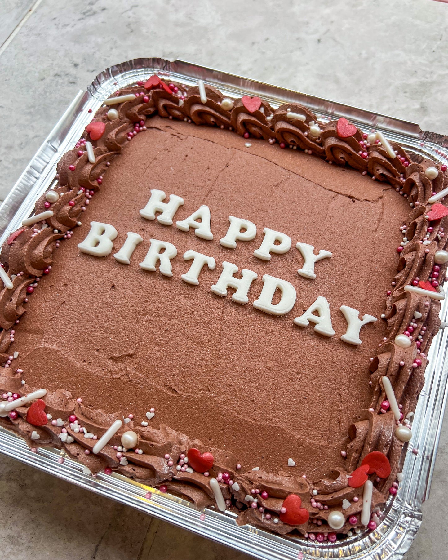 Customised Celebration Sheet Brownie