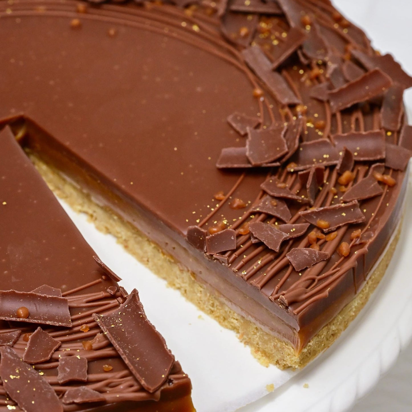 Caramel & Milk Chocolate Tart