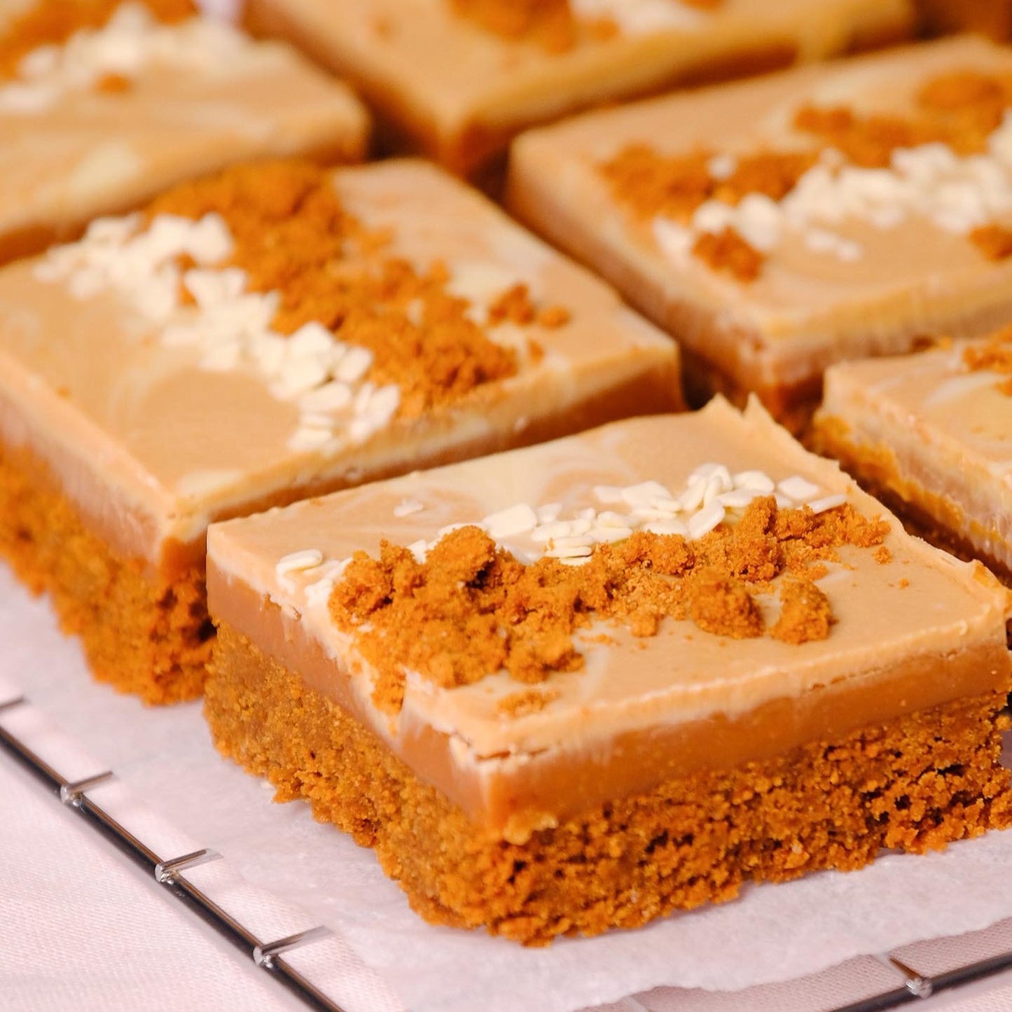 Biscoff & Caramel Slice