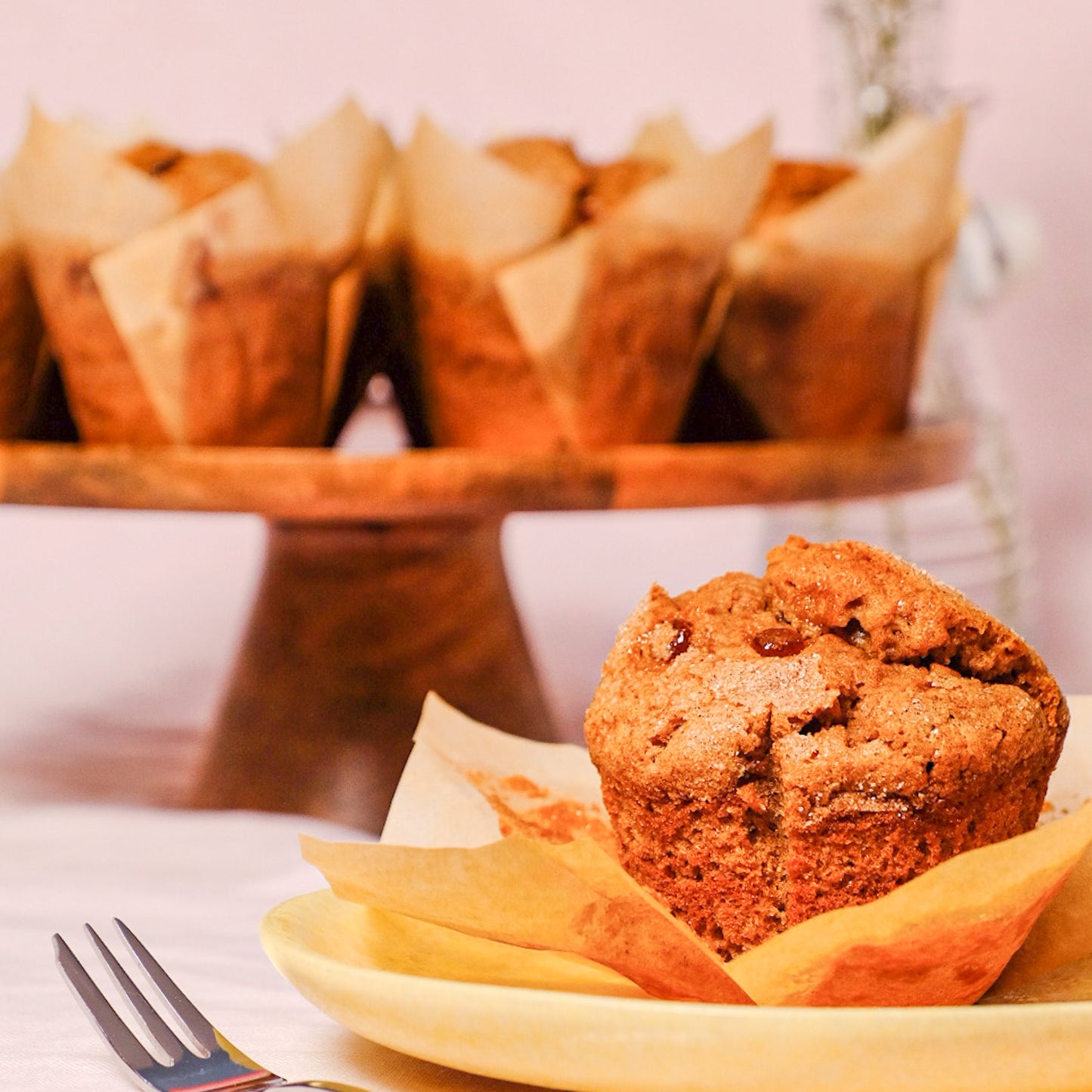 Toffee Fudge Muffins