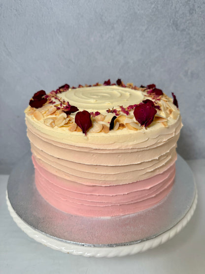 Rose & Almond Ombré Cake