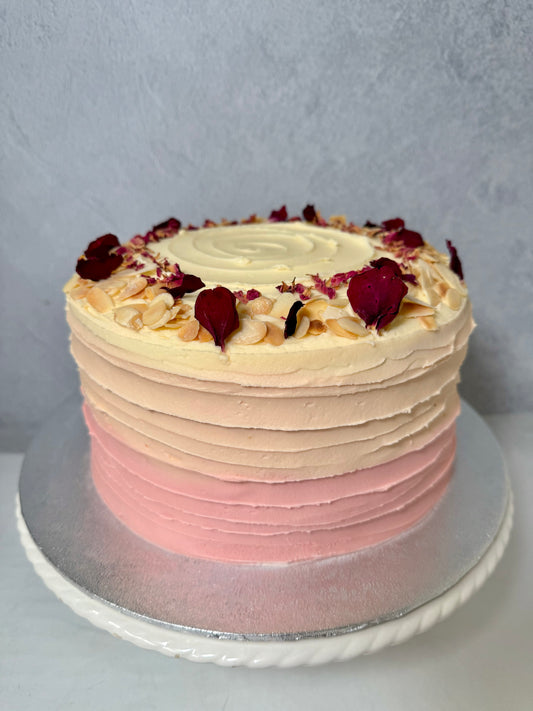 Rose & Almond Ombré Cake