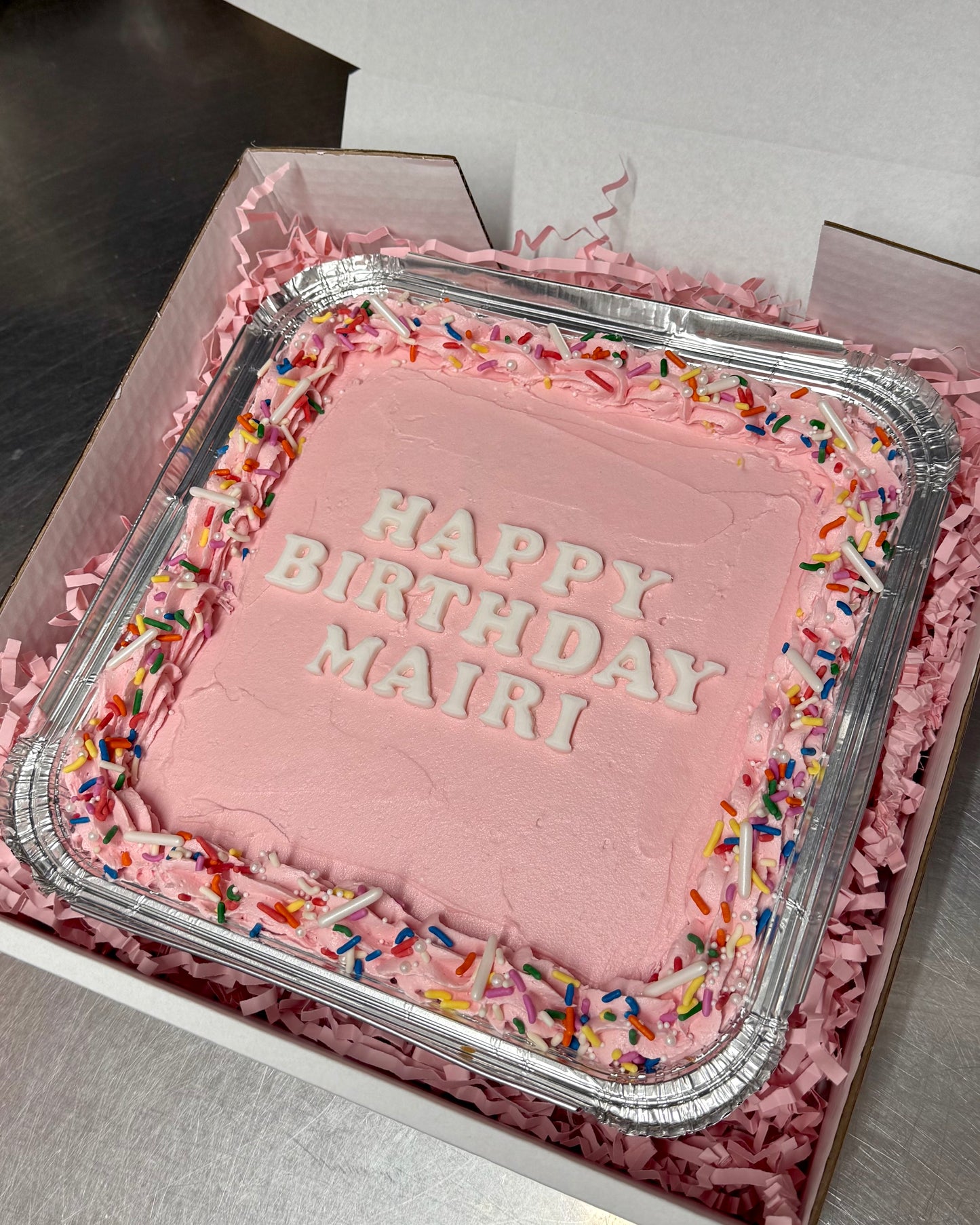 Customised Celebration Sheet Cake