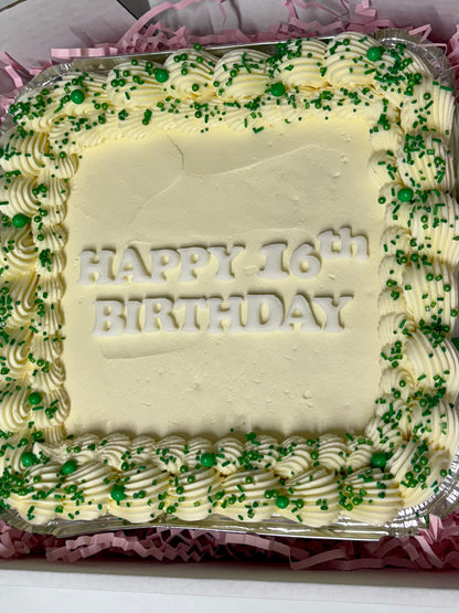 Customised Celebration Sheet Cake