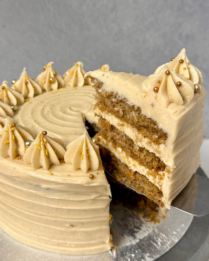 Carrot Cake + Brown Butter Maple Cream Cheese Frosting