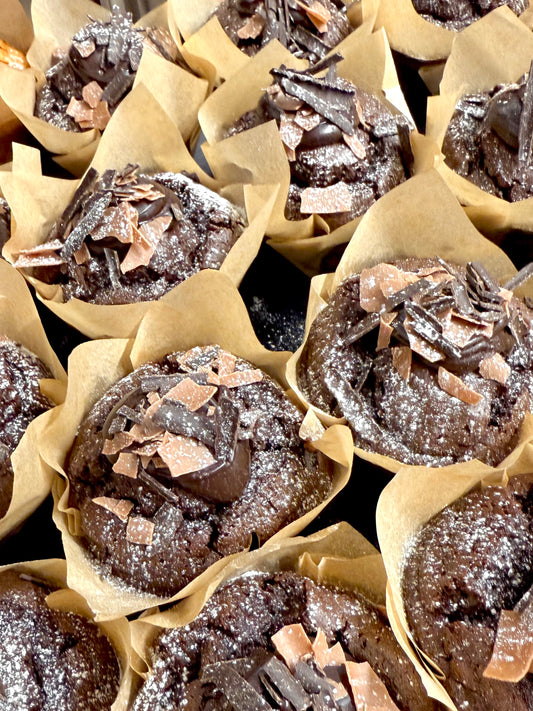 Double Chocolate Orange Filled Muffins