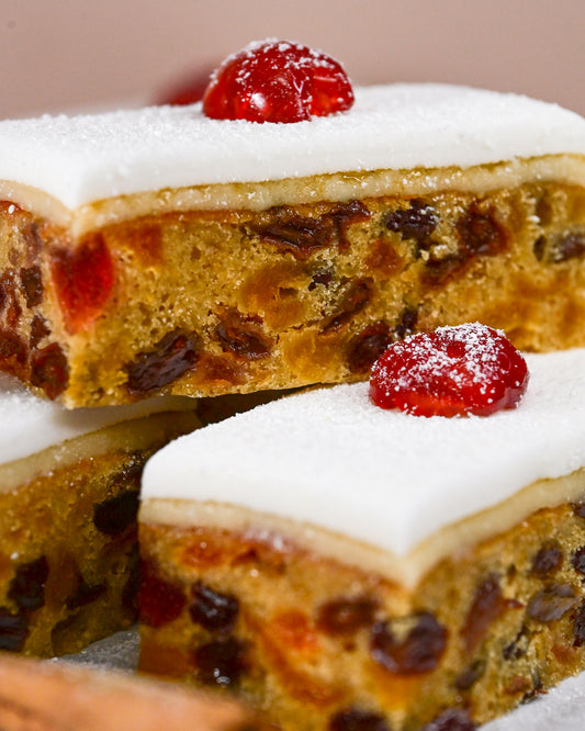 Spiced Fruit Cake + Marzipan & Fondant Icing