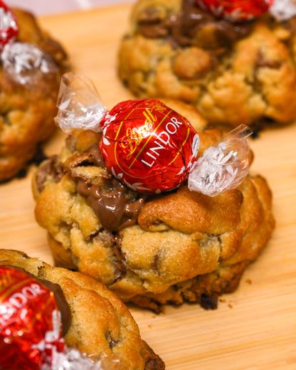 Lindt Milk Chocolate Stuffed Cookies