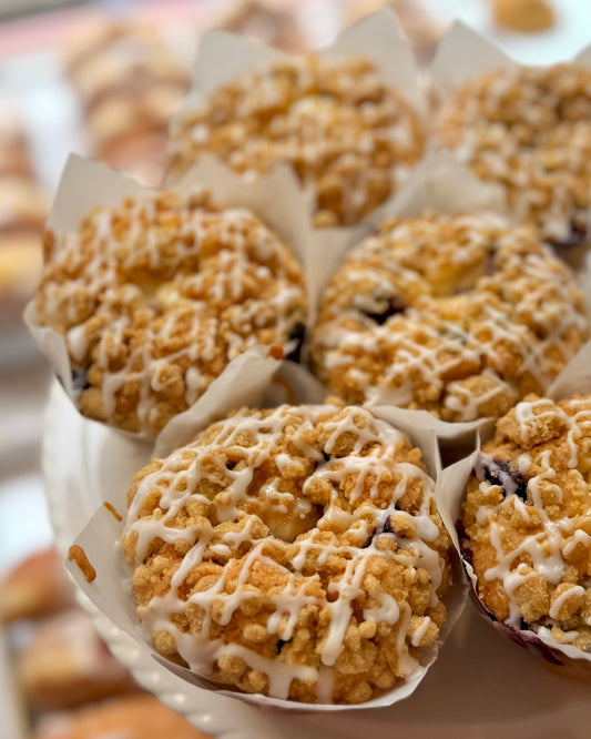 Blueberry Choc Chip Cheesecake Filled Muffins