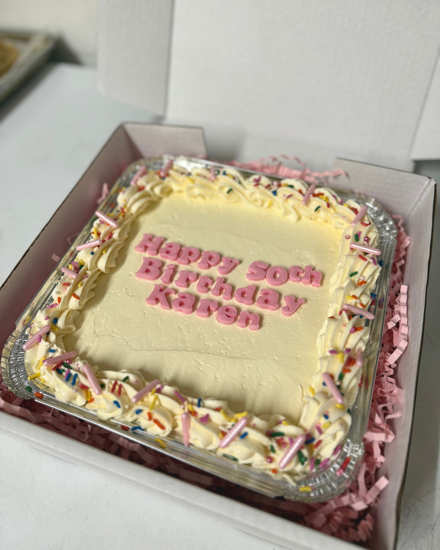 Customised Celebration Sheet Cake