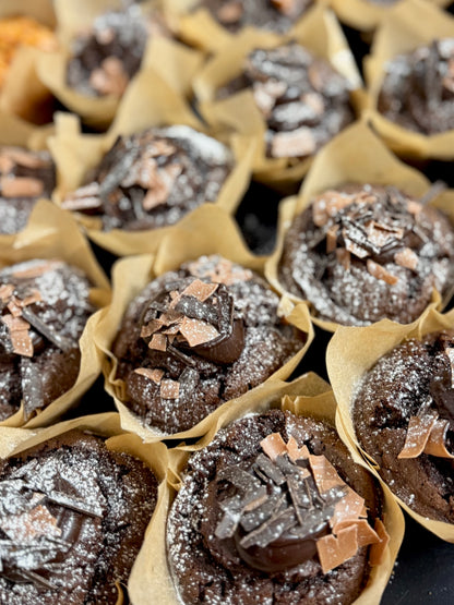 Double Chocolate Orange Filled Muffins