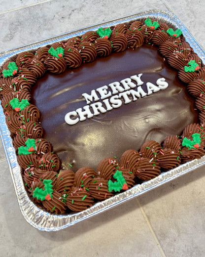 Christmas Celebration Sheet Cake