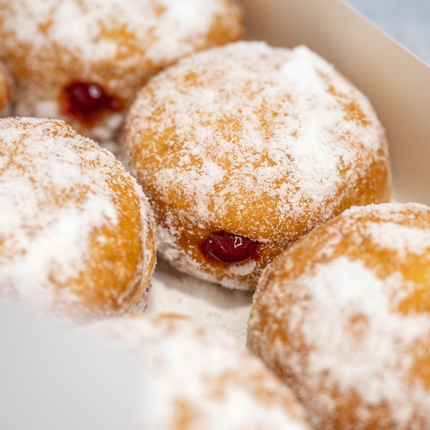 Raspberry Jam Filled Donuts